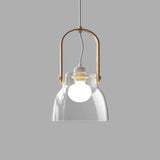 Transparent Glass Modern Dining Room Pendant Light - Clowas