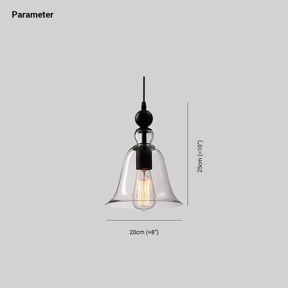 Transparent Glass Vintage Pendant Light - Clowas