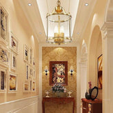 Transparent Lantern Vintage Gold Pendant Light - Clowas