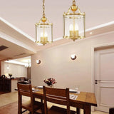 Transparent Lantern Vintage Gold Pendant Light - Clowas