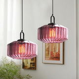 Modern Dining Stained Glass Pendant Light Fixture