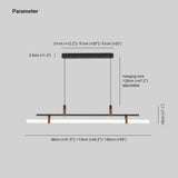 Tubular Metal LED Dining Room Pendant Light - Clowas