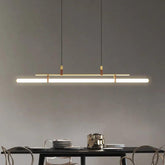 Tubular Metal LED Dining Room Pendant Light - Clowas