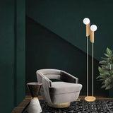 Floor Lamp with Nordic Glass Globe Design for Living Room