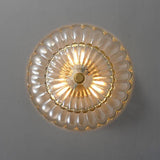 Thick Glass Flush Mount Ceiling Light for Living Room