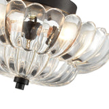 Thick Glass Flush Mount Ceiling Light for Living Room