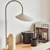 Minimalist Black Curved Desk Lamp for Reading
