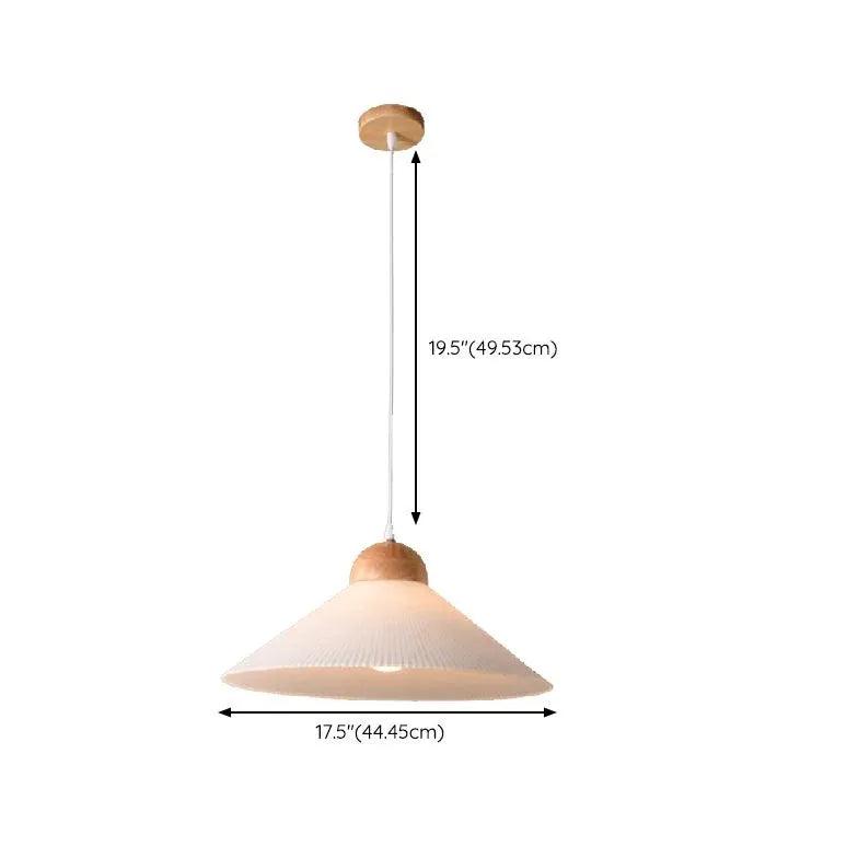 Umbrella-Shaped Wooden Modern Pendant Light - Clowas