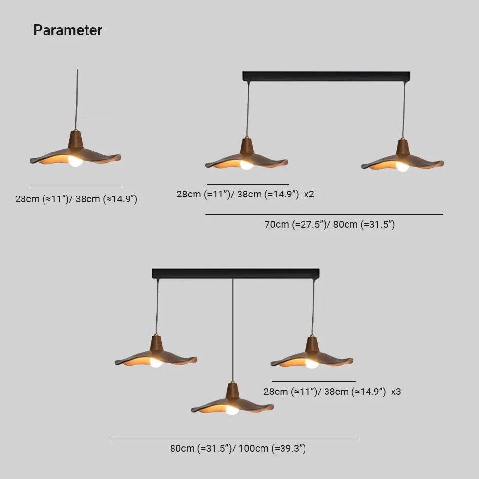 Unique Lampshade Design Resin Bedroom Pendant Light - Clowas