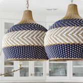 Rattan Dome Pendant Light for Dining Room