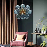 Radial Petal Design Glass Modern Pendant Light - Clowas