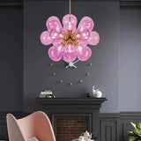 Radial Petal Design Glass Modern Pendant Light - Clowas