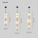 Minimalist Multiple Glass Ball Pendant Light for Bedside