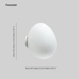 Pebble Glass Design White Wall Lights Indoor