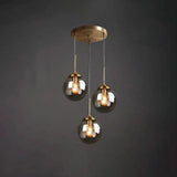 Modern Globe Glass Pendant Light Dimmable for Kitchen Island