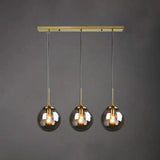 Modern Globe Glass Pendant Light Dimmable for Kitchen Island
