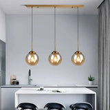 Nordic Globe Hand-blown Glass Pendant Light for Dining Room