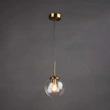 Modern Globe Glass Pendant Light Dimmable for Kitchen Island