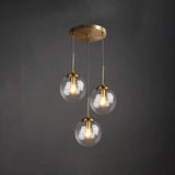 Modern Globe Glass Pendant Light Dimmable for Kitchen Island