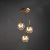 Modern Globe Glass Pendant Light Dimmable for Kitchen Island