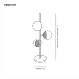 Nordic Metal Glass Multi Globe Modern Contemporary Table Lamps