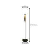 Nordic Glass LED The Range Black Floor Lamp
