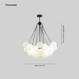 Large Pendant Glass Light with Nordic Bubble Design