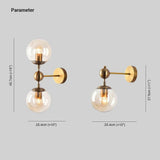 Ball Wall Light with American Vintage Glass Design