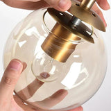 Ball Wall Light with American Vintage Glass Design