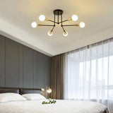 Nordic Black Design Multi Head Ceiling Light