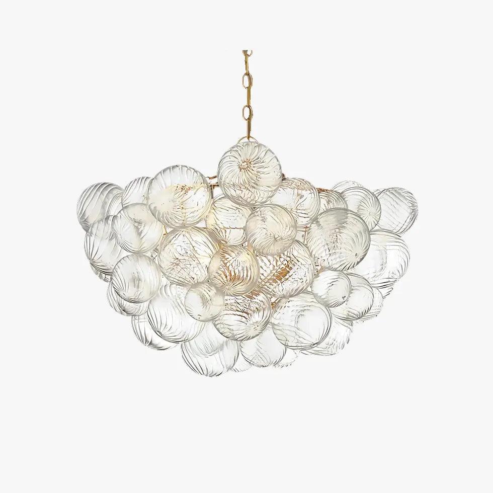Transparent Glass Spherical Multi-Light Branch Chandelier - Clowas