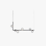 Modern Pendant Light Dining Room with Glass Globes