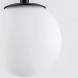 Minimalist Coffee Table Black Glass Floor Lamp