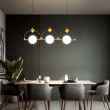Four-Head Linear Pendant Light for Kitchen