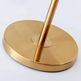 Glass Globe Floor Lamp with Contemporary Gold Finish