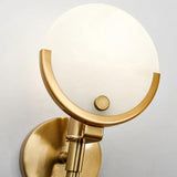Stone Wall Light Fixtures with Luxurious Brass Design