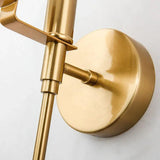 Stone Wall Light Fixtures with Luxurious Brass Design