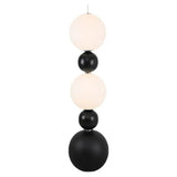 Minimalist Black Gourd Glass Globe Floor Lamp
