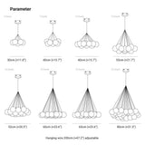 Glass Ball Cluster Pendant Light with Nordic Design