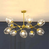 Glass Globe Design Living Room Modern Chandelier