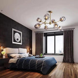 Glass Globe Design Living Room Modern Chandelier