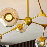 Glass Globe Design Living Room Modern Chandelier