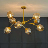 Glass Globe Design Living Room Modern Chandelier