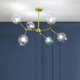 Glass Globe Design Living Room Modern Chandelier