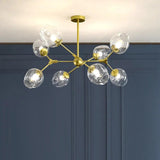 Glass Globe Design Living Room Modern Chandelier
