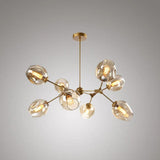 Glass Globe Design Living Room Modern Chandelier