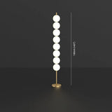 Full Copper Gourd Contemporary Floor Lamp for Living Room