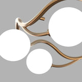 Contemporary Glass Chandeliers with Ring Design