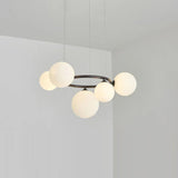 Modern Sphere Pendant Light with Grey Glass