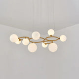 Modern Sphere Pendant Light with Grey Glass